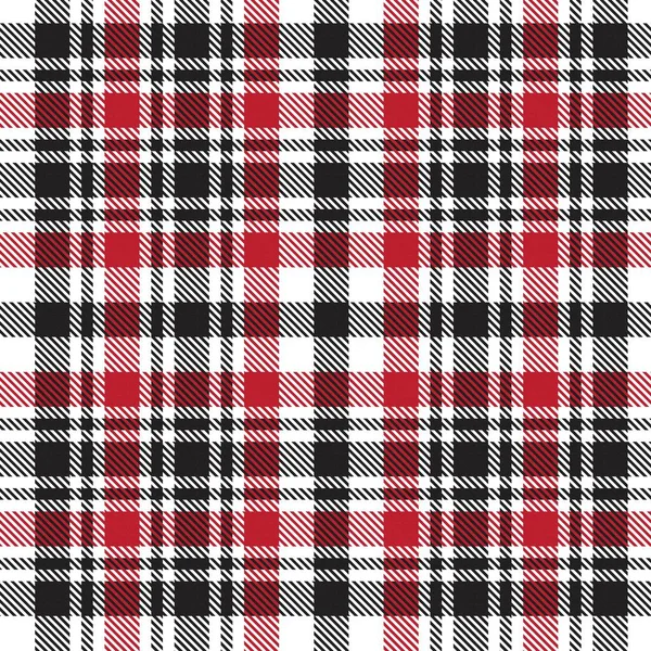 Red Plaid Checkered Tartan Seamless Pattern Suitable Fashion Textiles Graphics — Stock Vector