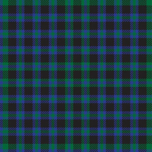 Plaid Verde Cuadros Tartán Patrón Sin Costura Adecuado Para Textiles — Vector de stock