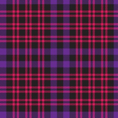 Mor ekose, kareli, tartan desenli moda tekstil ve grafikleri için uygun.