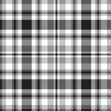Siyah ve beyaz ekoseli, kareli, ekose desenli moda tekstil ve grafikleri için uygun.