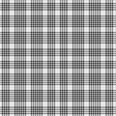 Siyah ve beyaz ekoseli, kareli, ekose desenli moda tekstil ve grafikleri için uygun.