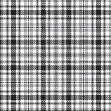 Siyah ve beyaz ekoseli, kareli, ekose desenli moda tekstil ve grafikleri için uygun.