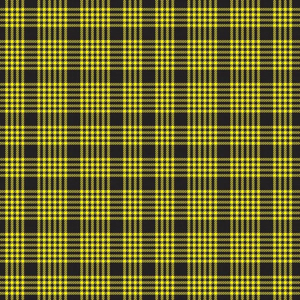 Plaid Amarillo Cuadros Tartán Patrón Sin Costura Adecuado Para Textiles — Archivo Imágenes Vectoriales