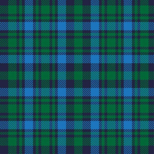 Green Plaid Geruit Tartan Naadloos Patroon Geschikt Voor Mode Textiel — Stockvector