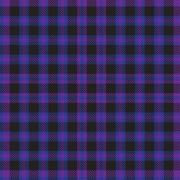 Xadrez Roxo Xadrez Tartan Padrão Sem Costura Adequado Para Têxteis — Vetor de Stock