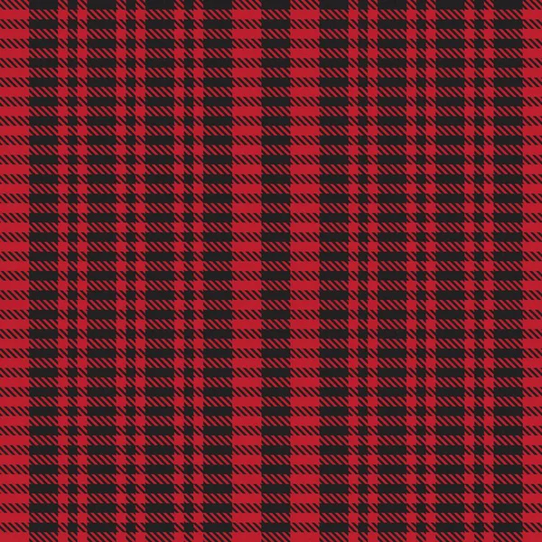 Rood Ruitje Geruit Tartan Naadloos Patroon Geschikt Voor Mode Textiel — Stockvector