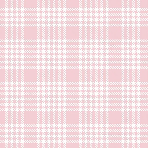 Plaid Rosa Cuadros Tartán Patrón Sin Costura Adecuado Para Textiles — Vector de stock