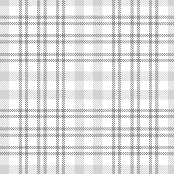 Plaid Blanco Cuadros Tartán Patrón Sin Costura Adecuado Para Textiles — Archivo Imágenes Vectoriales