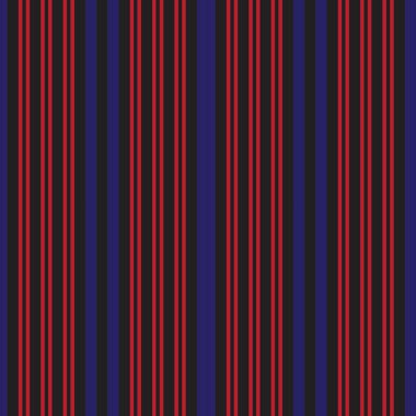 Moda tekstil ve grafikleri için uygun kırmızı ve mavi dikey çizgili dikişsiz arkaplan