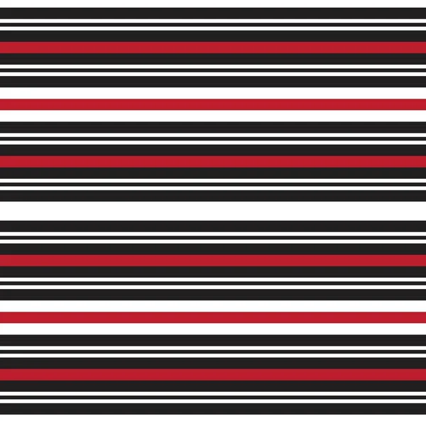 Red Horizontal Striped Seamless Pattern Background Suitable Fashion Textiles Graphics — Stock Vector