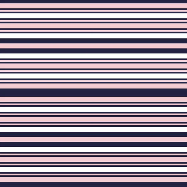 Рожевий Горизонтальний Смугастий Безшовний Візерунок Підходить Модного Текстилю Графіки — стоковий вектор