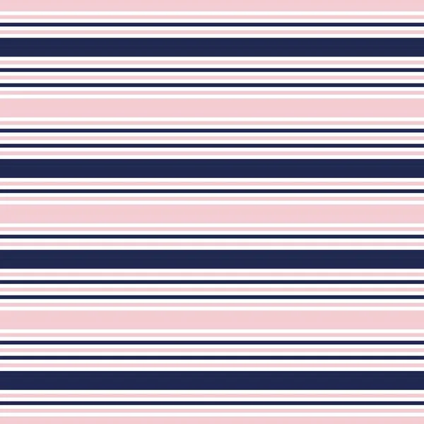 Růžové Námořnictvo Horizontální Pruhované Bezešvé Vzor Pozadí Vhodné Pro Módní — Stockový vektor