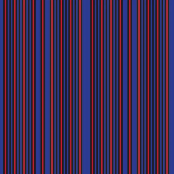 Fondo Patrón Inconsútil Rayado Vertical Rojo Azul Adecuado Para Textiles — Vector de stock