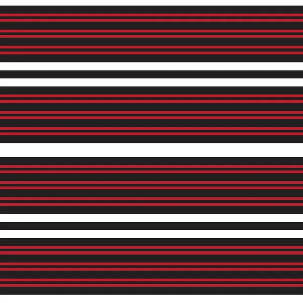 Red Horizontal Striped Seamless Pattern Background 그래픽 — 스톡 벡터