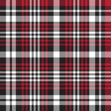 Moda tekstil ve grafikleri için uygun kırmızı ekose, kareli, tartan desenli