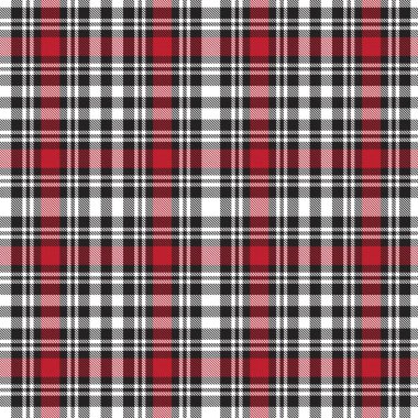 Moda tekstil ve grafikleri için uygun kırmızı ekose, kareli, tartan desenli