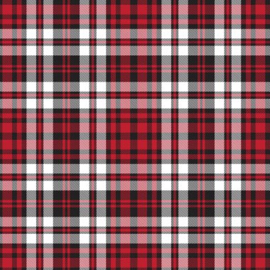 Moda tekstil ve grafikleri için uygun kırmızı ekose, kareli, tartan desenli