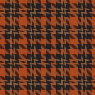 Turuncu ekose, kareli, tartan desenli moda tekstil ve grafikleri için uygun.