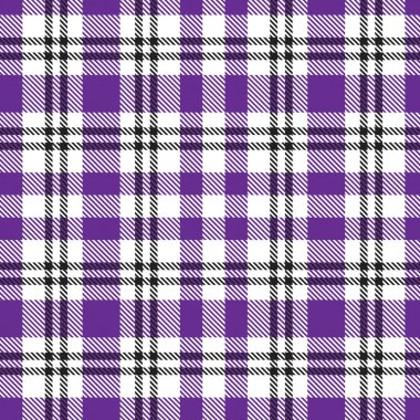 Mor ekose, kareli, tartan desenli moda tekstil ve grafikleri için uygun.