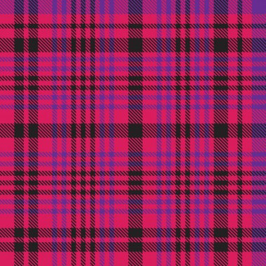 Mor ekose, kareli, tartan desenli moda tekstil ve grafikleri için uygun.