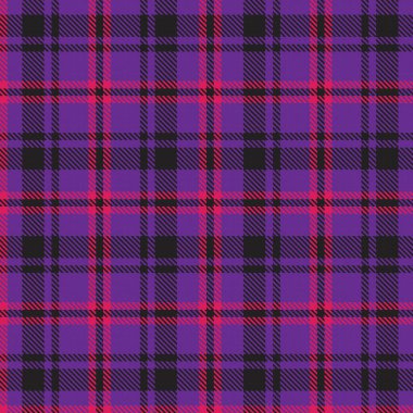 Mor ekose, kareli, tartan desenli moda tekstil ve grafikleri için uygun.