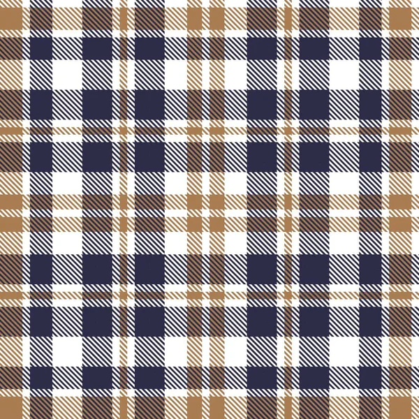 Bruine Taupe Plaid Tartan Naadloos Patroon Geschikt Voor Mode Textiel — Stockvector