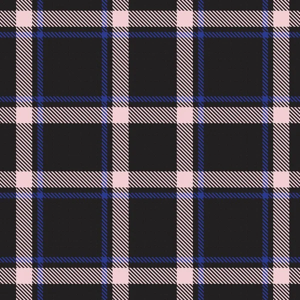 Розовый Темно Синий Plaid Чеканный Тартанский Узор Печати Подходящий Модных — стоковый вектор