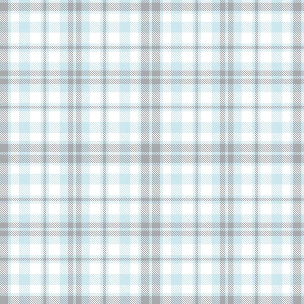 Sky Blue Plaid Checkered Tartan Seamless Pattern Suitable Fashion Textiles — Stock Vector