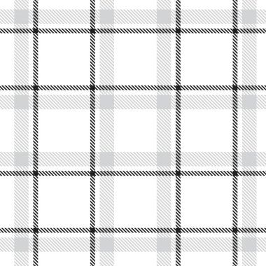 Moda tekstil ve grafikleri için uygun beyaz ekose, kareli, tartan desenli