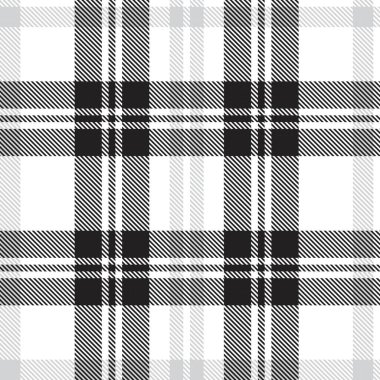 Moda tekstil ve grafikleri için uygun beyaz ekose, kareli, tartan desenli