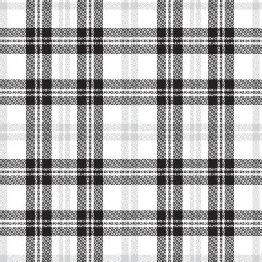 Moda tekstil ve grafikleri için uygun beyaz ekose, kareli, tartan desenli