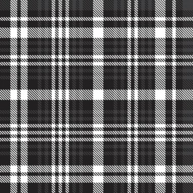 Siyah ve beyaz ekoseli, kareli, ekose desenli moda tekstil ve grafikleri için uygun.