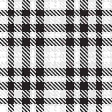 Siyah ve beyaz ekoseli, kareli, ekose desenli moda tekstil ve grafikleri için uygun.