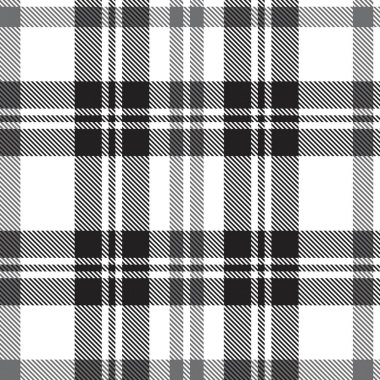 Siyah ve beyaz ekoseli, kareli, ekose desenli moda tekstil ve grafikleri için uygun.