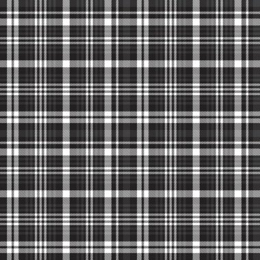 Siyah ve beyaz ekoseli, kareli, ekose desenli moda tekstil ve grafikleri için uygun.