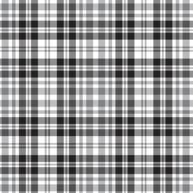 Siyah ve beyaz ekoseli, kareli, ekose desenli moda tekstil ve grafikleri için uygun.