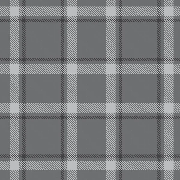 Plaid Gris Cuadros Tartán Patrón Sin Costura Adecuado Para Textiles — Archivo Imágenes Vectoriales