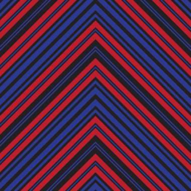 Moda tekstili ve grafikleri için uygun kırmızı ve mavi köşegen çizgili, dikişsiz arkaplan