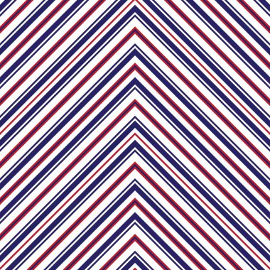 Moda tekstili ve grafikleri için uygun kırmızı ve mavi köşegen çizgili, dikişsiz arkaplan