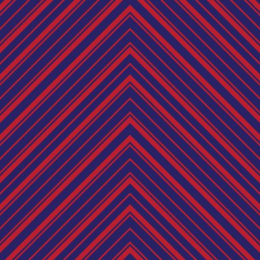 Moda tekstili ve grafikleri için uygun kırmızı ve mavi köşegen çizgili, dikişsiz arkaplan