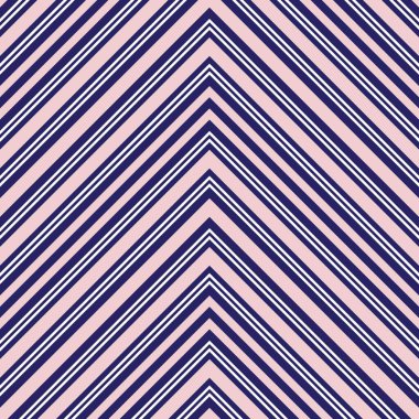 Moda tekstili ve grafikleri için uygun pembe ve lacivert köşegen çizgili desenli arkaplan.
