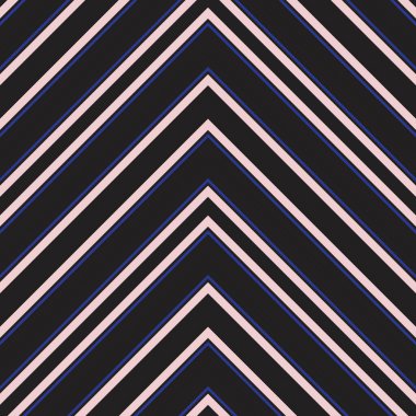 Moda tekstili ve grafikleri için uygun pembe ve lacivert köşegen çizgili desenli arkaplan.