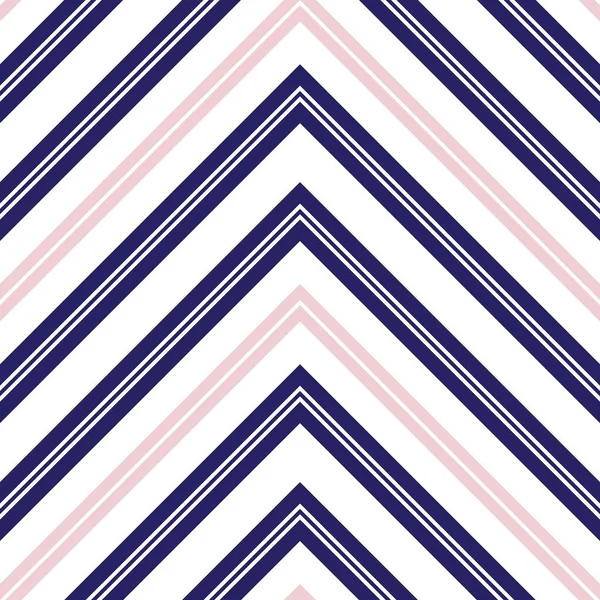 ピンクとネイビーシェブロンの斜めの縞模様シームレスなパターンの背景に適したファッション繊維 グラフィック — ストックベクタ