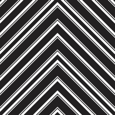 Siyah ve beyaz Chevron köşegen çizgili desensiz arka plan moda tekstil ve grafikleri için uygun.