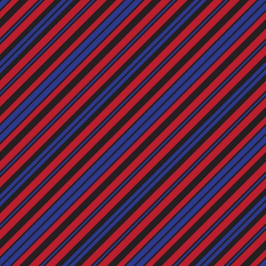 Moda tekstili ve grafikleri için uygun kırmızı ve mavi köşegen çizgili dikişsiz arkaplan