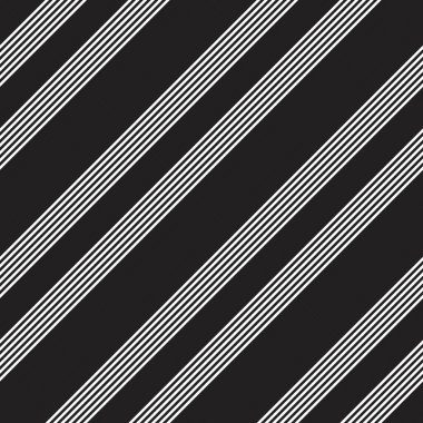 Moda tekstili ve grafikleri için uygun siyah ve beyaz köşegen çizgili düz desenli arkaplan