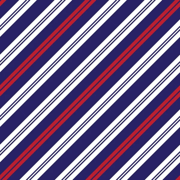 Red Blue Diagonal Striped Seamless Pattern Background Suitable Fashion Textiles — Stock Vector