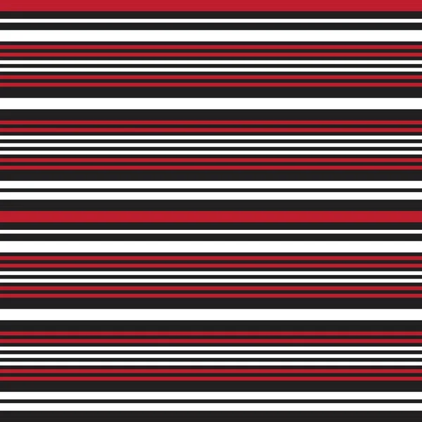 Red Horizontal Striped Seamless Pattern Background 그래픽 — 스톡 벡터