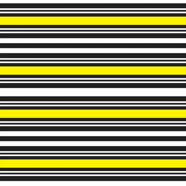 Yellow Horizontal Striped Seamless Pattern Background 그래픽 — 스톡 벡터