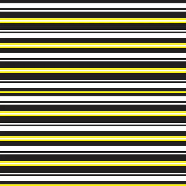 Yellow Horizontal Striped Seamless Pattern Background 그래픽 — 스톡 벡터